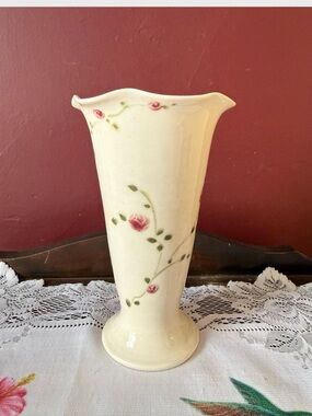 Koleszar Pottery Prince Edward Island Studio Rosebuds Vase Hedwig Kolezar